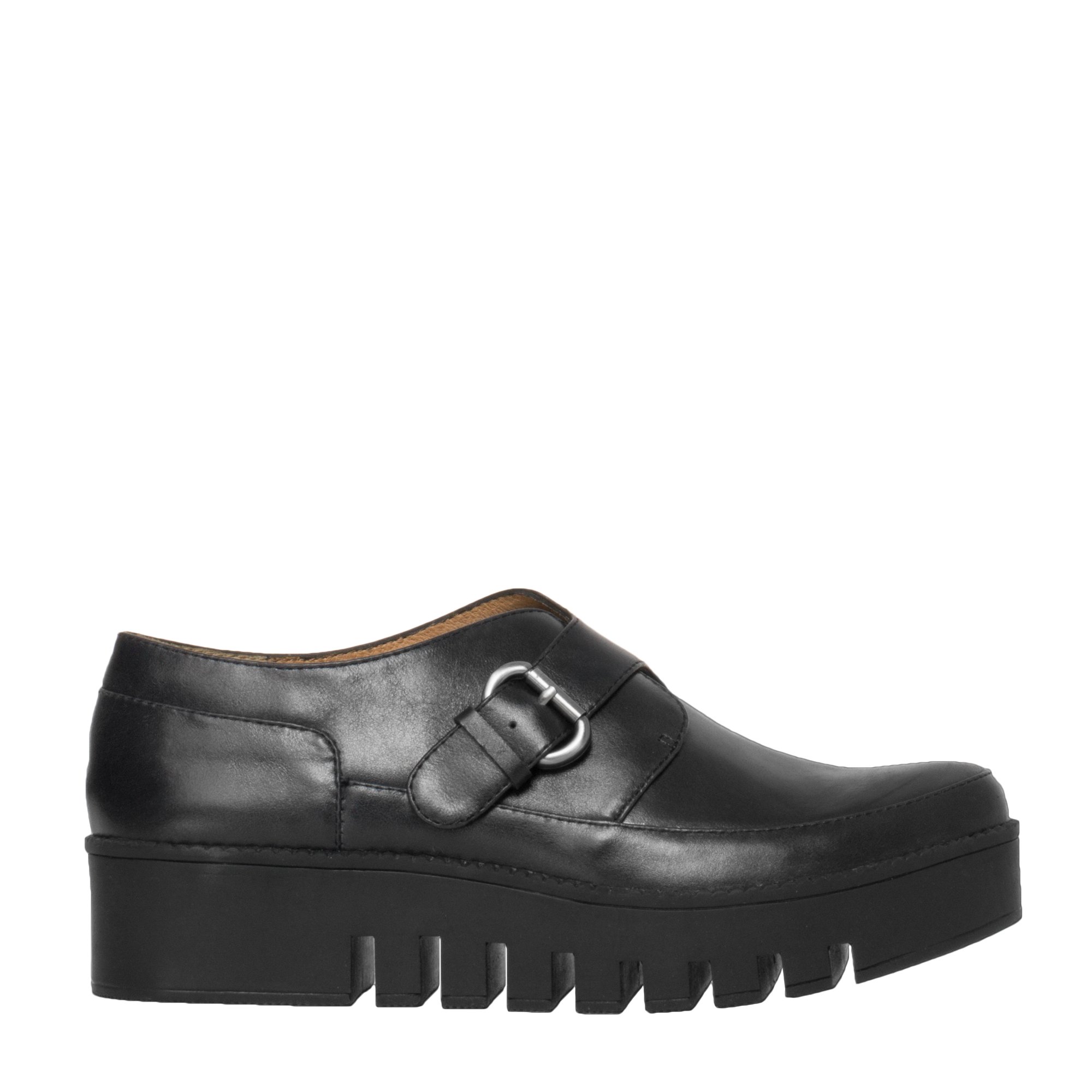 Max Studio Women's Gateau Leather Buckle Loafers - Comfortable Slip-On Shoes for Work, Office & Casual Wear