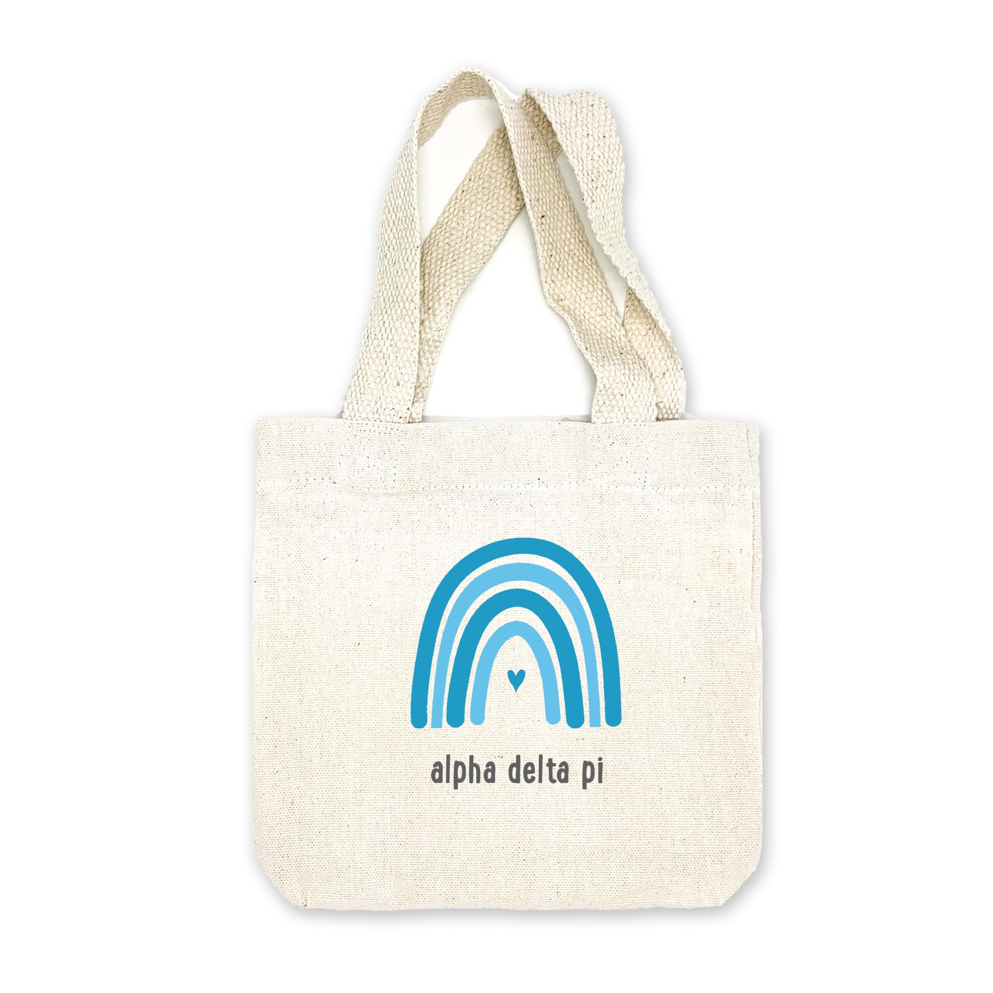 Rainbow Mini Tote Bag - Cute Small Gift Bags for Sorority Sisters - Party Favors & Goodie Bags - Perfect for Greek Life Events, Bridal Showers & Birthday Party Favors
