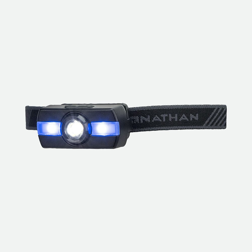 Nathan Neutron Fire Runners' Headlamp - Ultra Bright LED Headlight for Running, Hiking & Camping - Waterproof & Rechargeable Head Torch for Outdoor Adventures & Night Jogging