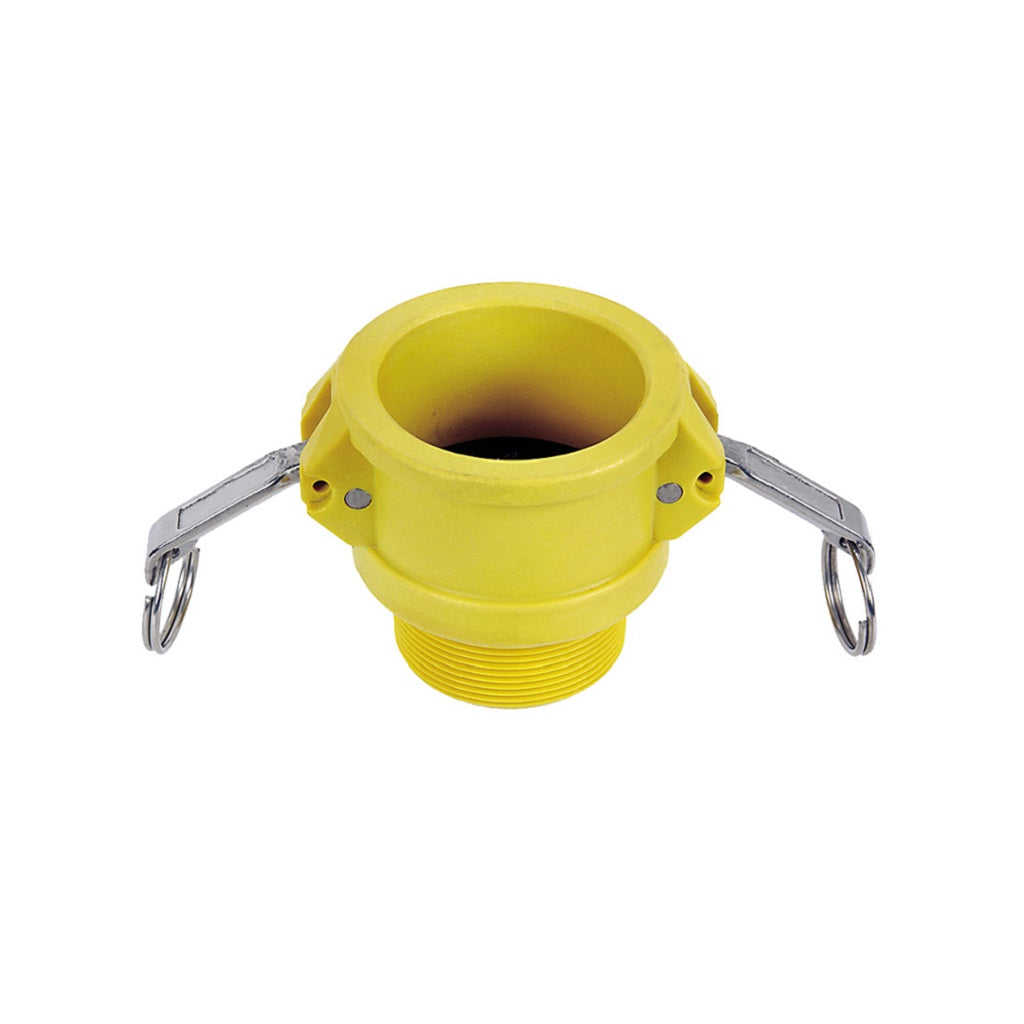 Nylon Cam Lock Coupler Female to Male NPT Thread Adapter - Type B - Ideal for Water, Air, and Chemical Transfer in Industrial and Agricultural Applications