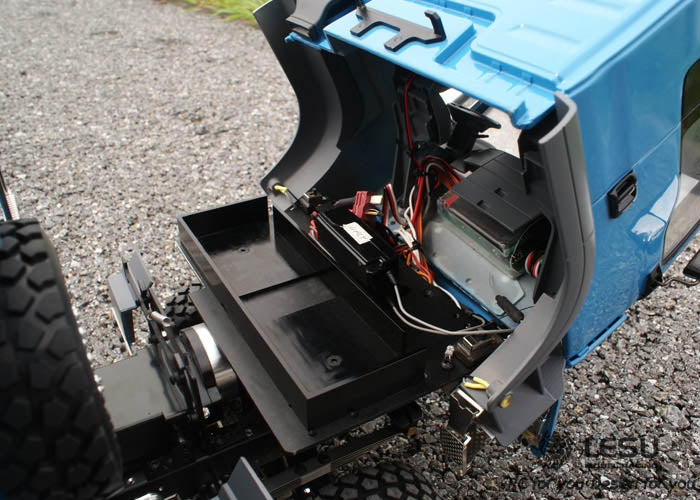 1/14 Scale LESU Hydraulic 8x8 RC Dump Truck with Locking Differential & Steering Servo - i6S Remote Control & iA10B Receiver for Off-Road Adventure & Construction Simulation