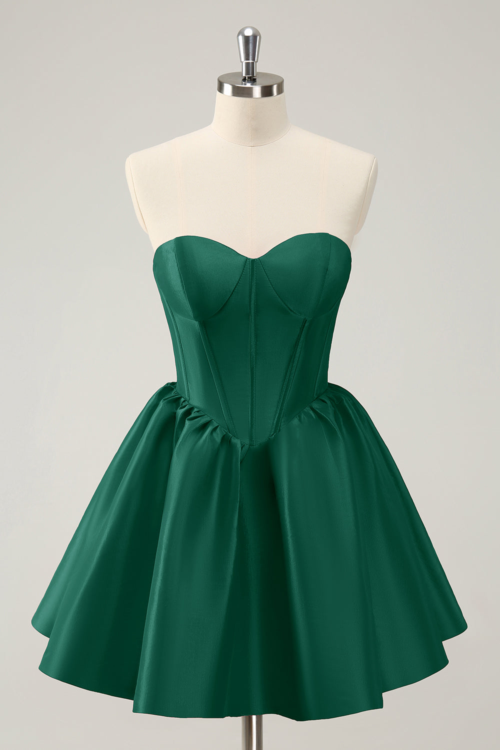 Fuchsia A-Line Sweetheart Corset Satin Prom Dress for Homecoming, Evening Party, and Special Occasions
