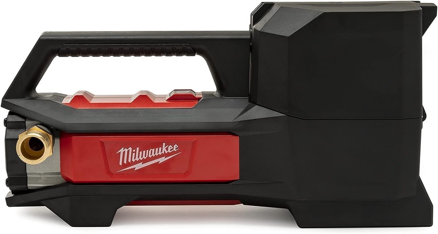 Milwaukee 2771-20 M18 18V Cordless Transfer Pump - Heavy Duty Portable Water Pump for Gas, Oil, Diesel & Chemicals - Ideal for Construction, RV, Marine & Farm Use