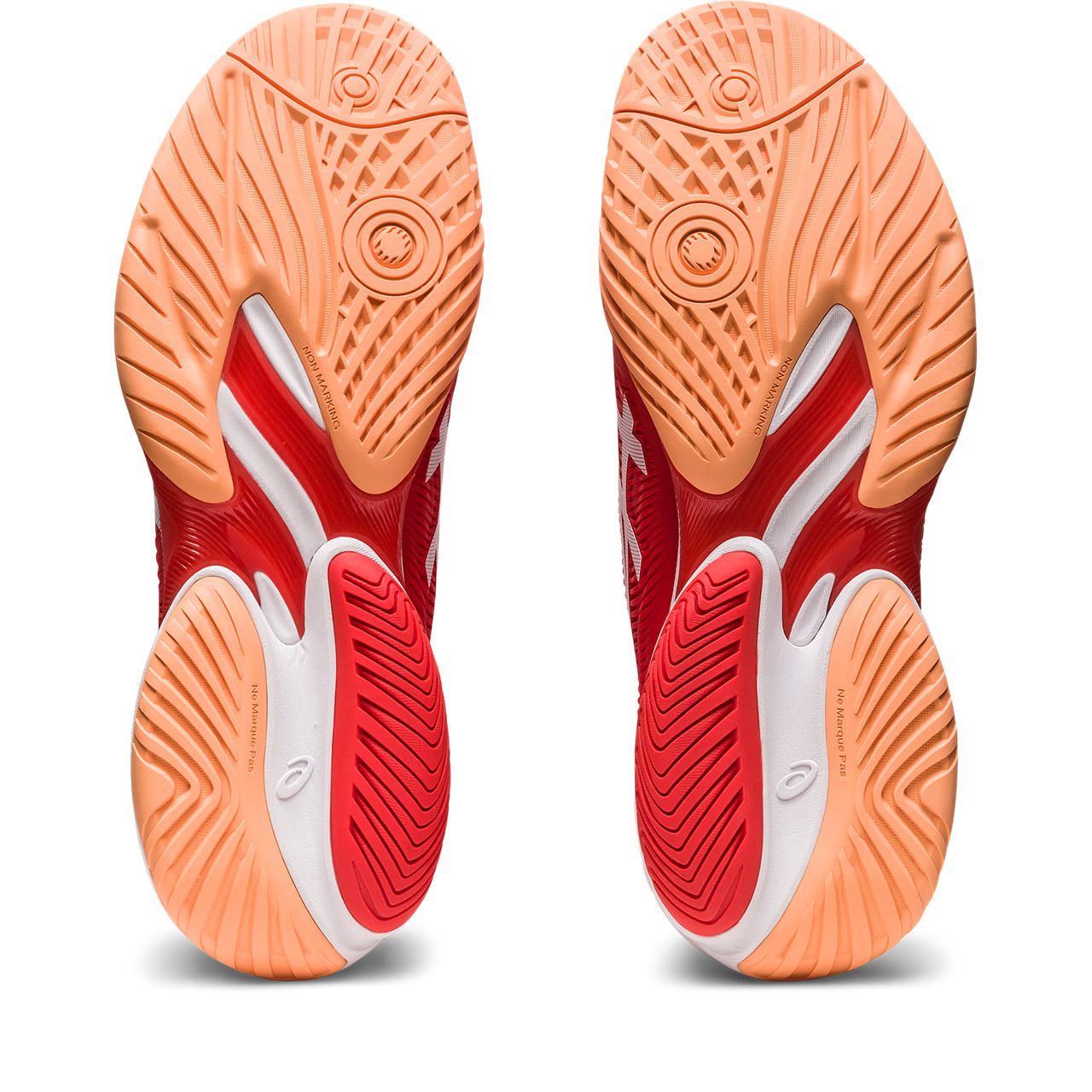 ASICS Court FF 3 Novak Men's Tennis Shoes - Red/White | High-Performance Tennis Footwear for Competitive Play & Court Training | Perfect for Hard Court Matches & Professional Tennis Practice