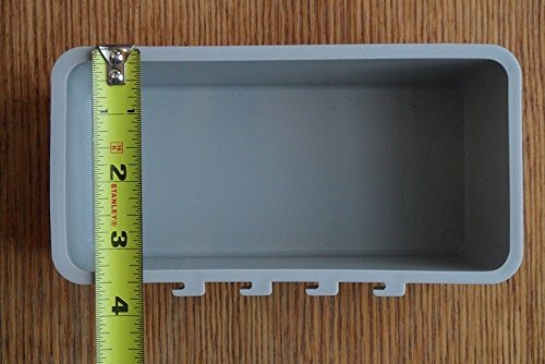 50 Pack Gray Hanging Feed & Water Cage Cups - 1.2 Quart (38 oz) for Chicken, Gamefowl, Poultry, Quail & Pheasant - Durable Plastic Bird Feeder for Coops, Aviaries & Backyard Farms