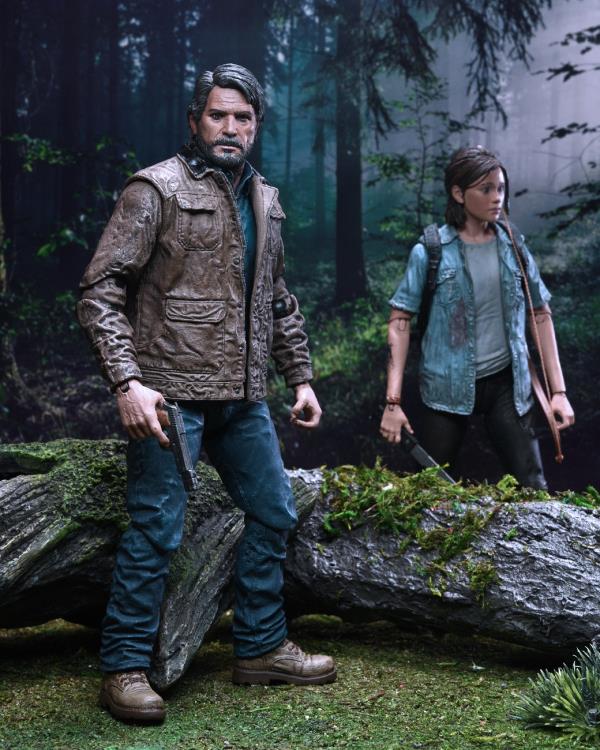 The Last of Us Part II Ultimate Joel and Ellie Action Figure 2 Pack - Collectible Video Game Character Figures for Fans, Gifts & Display