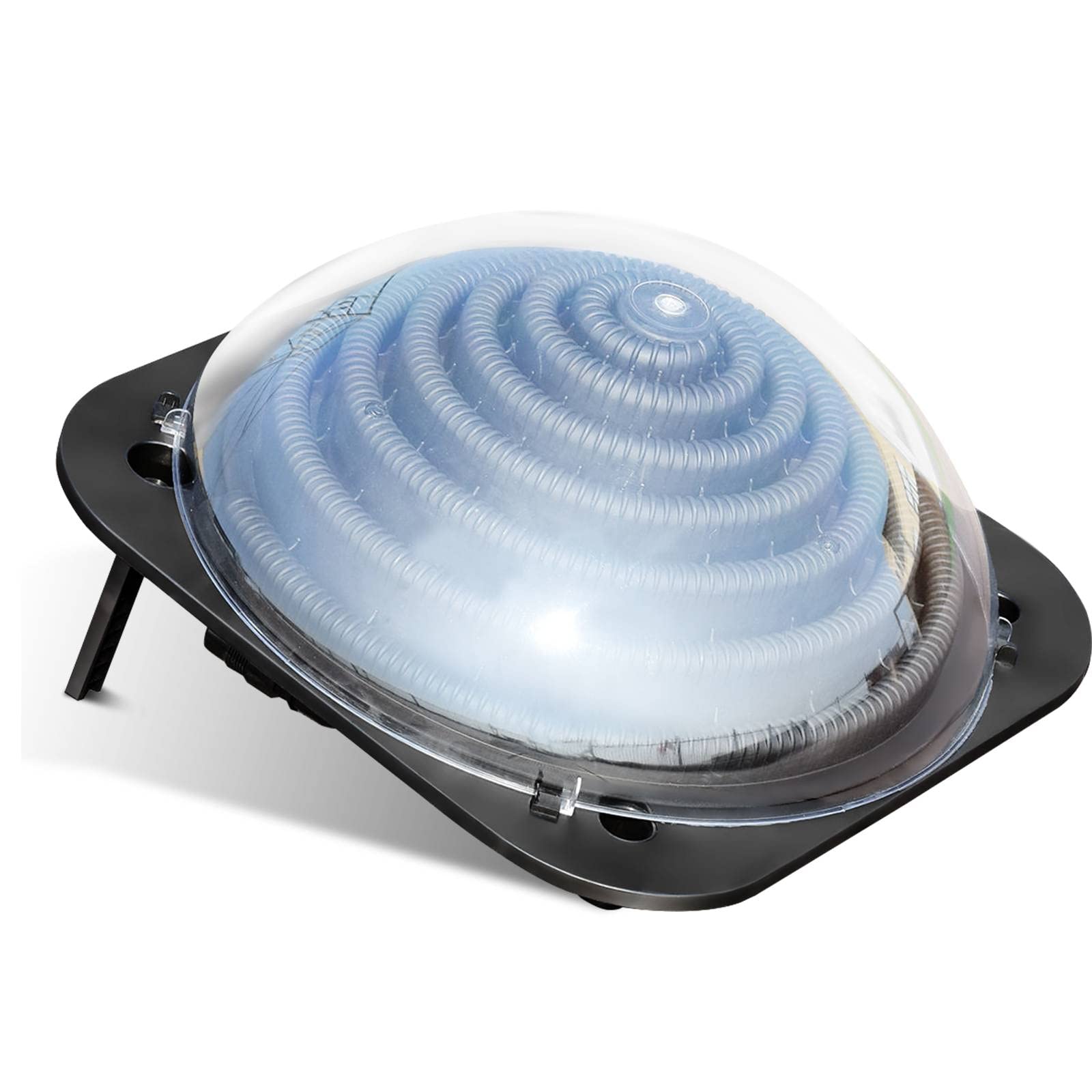 IRONMAX Solar Pool Heater - Dome Swimming Pool Water Warmer with Protective Lid & Hoses | Above Ground Pool Heating Equipment for Backyard, Inground & Outdoor Pools | Energy Efficient Solar Heating Solution