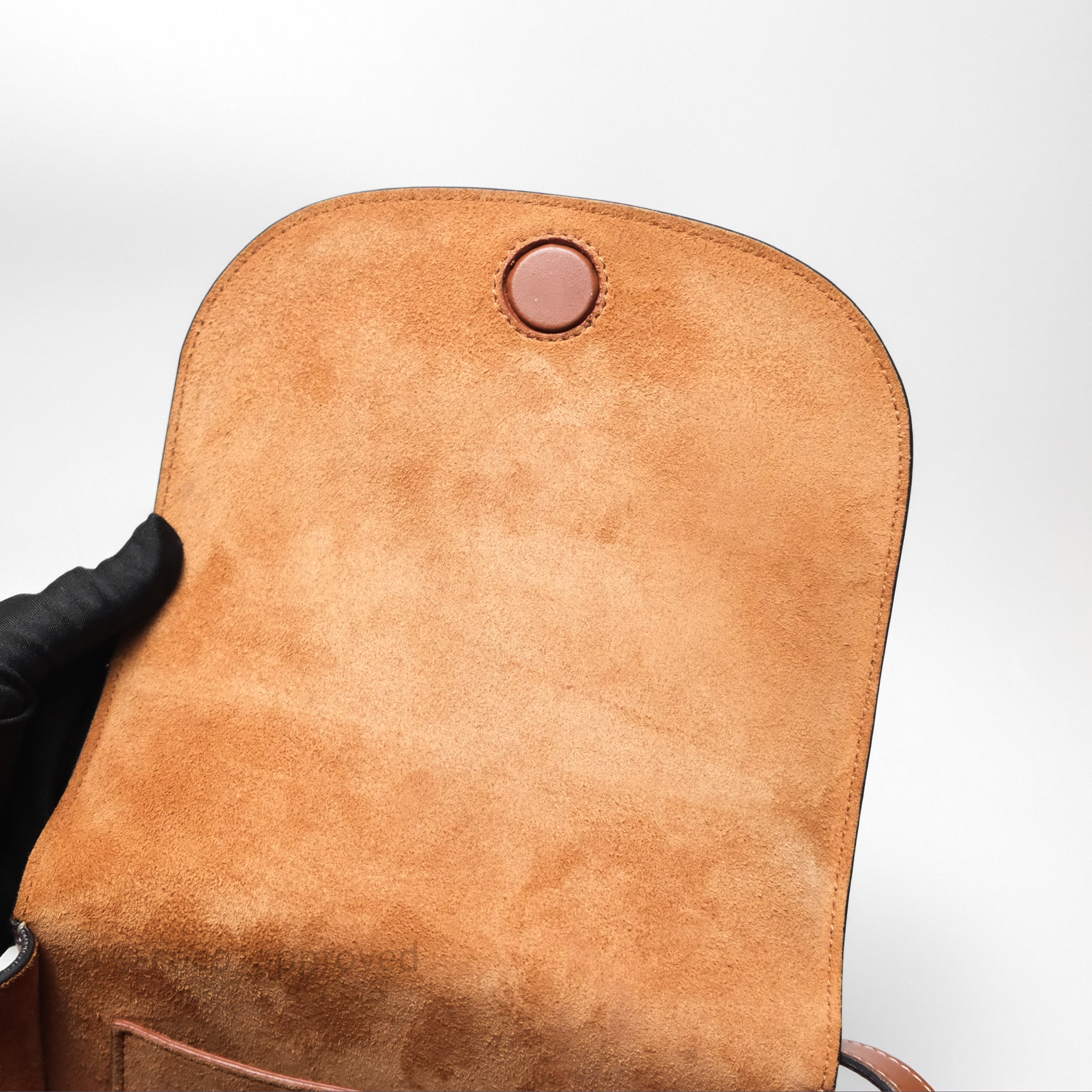 Celine Folco Triomphe Leather Crossbody Bag in Smooth Tan Calfskin - Perfect for Work, Travel & Everyday Elegance