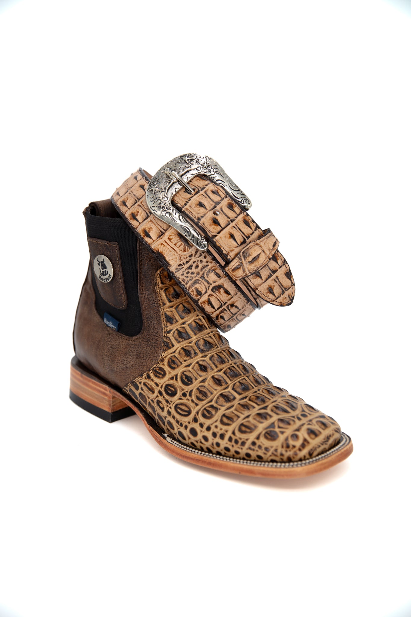 Lomo De Nilo Square Toe Men's Boots - Comfortable Leather Ankle Booties for Casual & Work | Final Sale