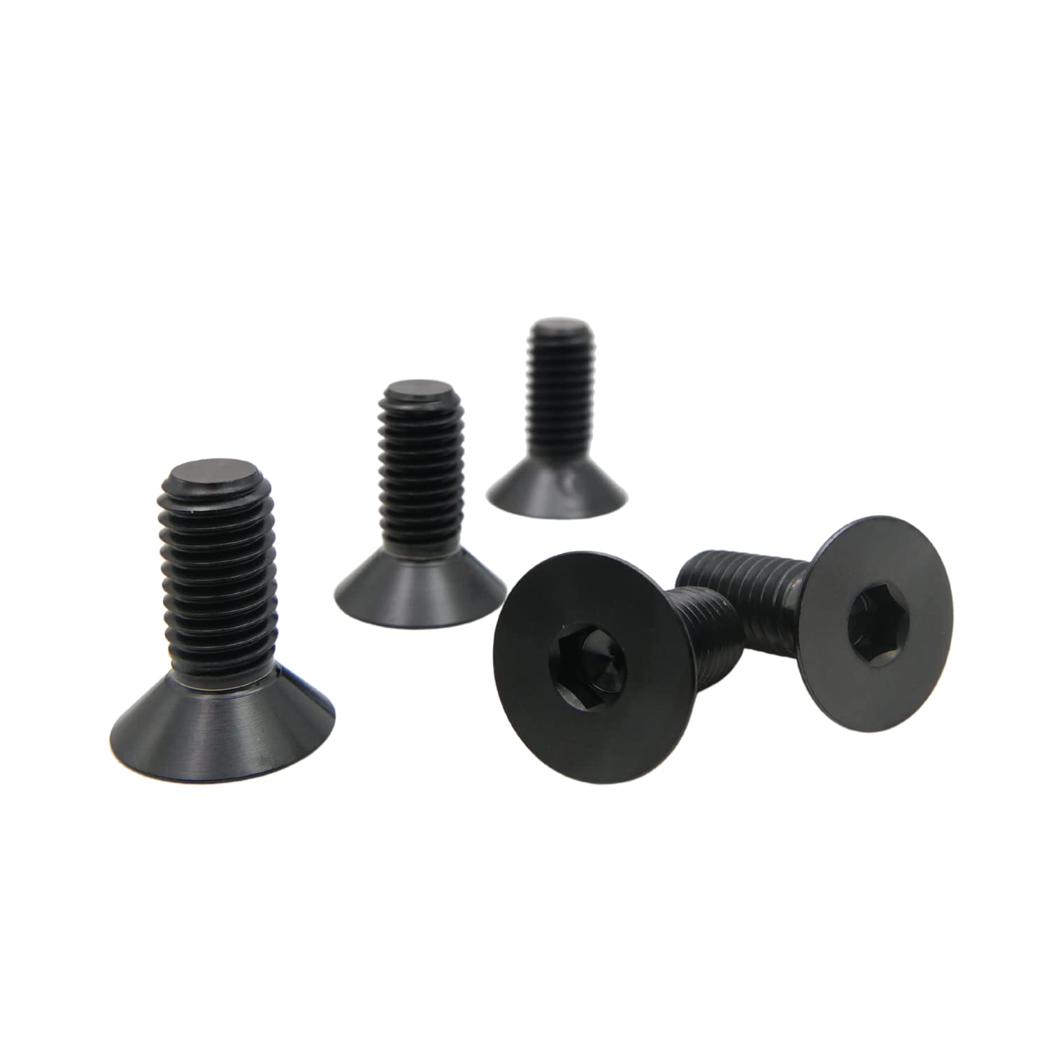 Titanium M5x10mm Hex Socket Cap Bolts - 5 Pack for Motorcycles & Bikes