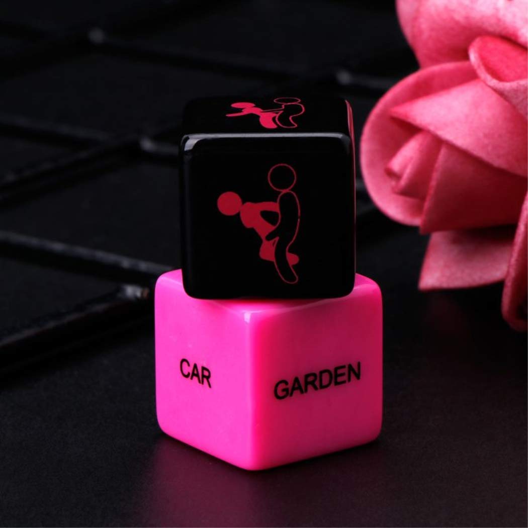 2 Pcs Funny Decision Dice Game for Couples - Polyhedral Role Playing Dice Set for Flirting, Family Parties, Bachelorette Parties & Weddings - Romantic & Fun Party Game Kit (Red) - Perfect for Date Nights, Game Nights & Icebreaker Activities
