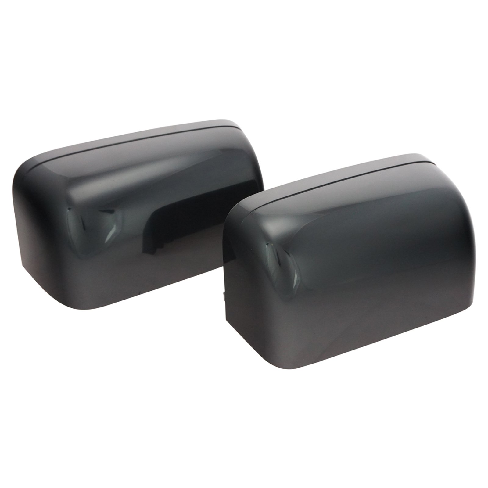 Ford F-150 Trail Ridge Power Folding Heated Tow Mirrors with Turn Signal - Smooth Black Pair for Enhanced Towing & Night Driving Safety