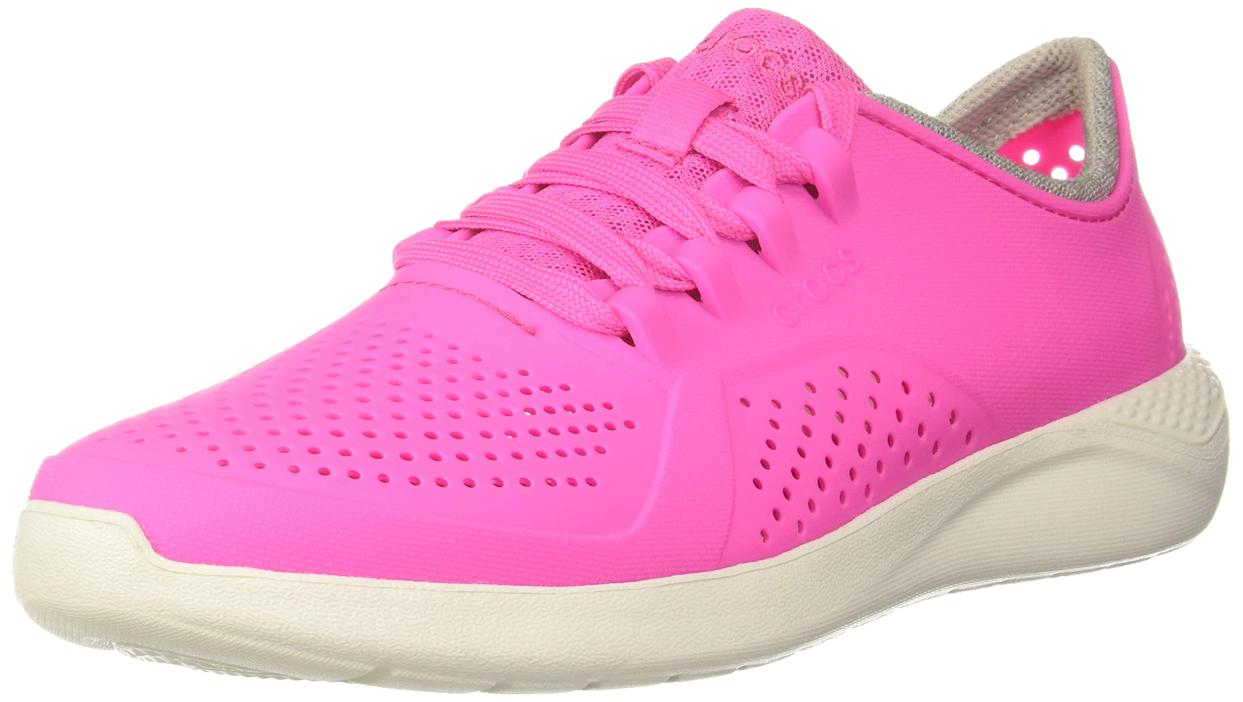 Crocs Women's Literide Pacer Lace-Up Sneakers - Lightweight Comfortable Walking Shoes for Women, Breathable Casual Athletic Shoes for Work, Travel & Everyday Wear