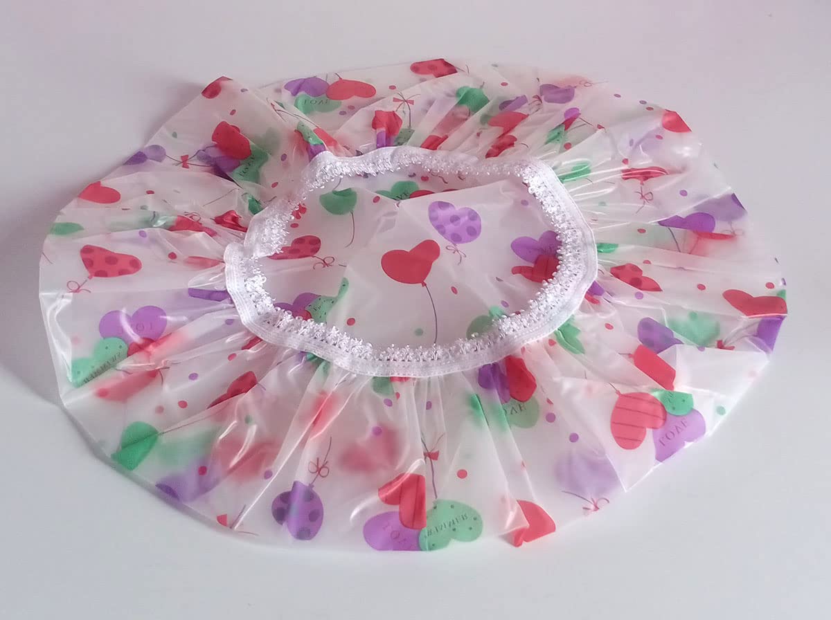 Waterproof Reusable Shower Cap for Women & Men - Soft Elastic Hair Protection for Bathing, Swimming, Spa - Perfect for Daily Use, Travel & Salon Visits
