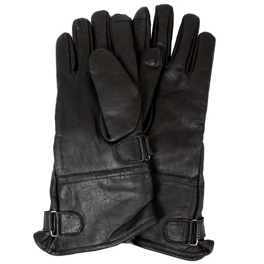 Premium Men's Leather Gauntlet Motorcycle Gloves - Durable Biker Gloves for Harley, Cruiser & Touring - Windproof & Protective Riding Gear for Long Distance & Commuting