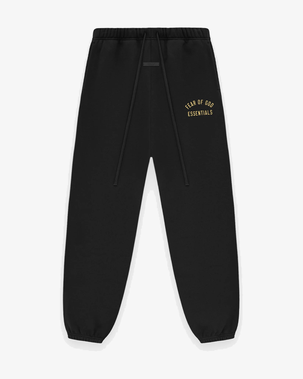 FOG ESSENTIALS Fall 2024 Black Fleece Sweatpants for Men - Cozy Lounge Pants for Home, Gym & Casual Wear