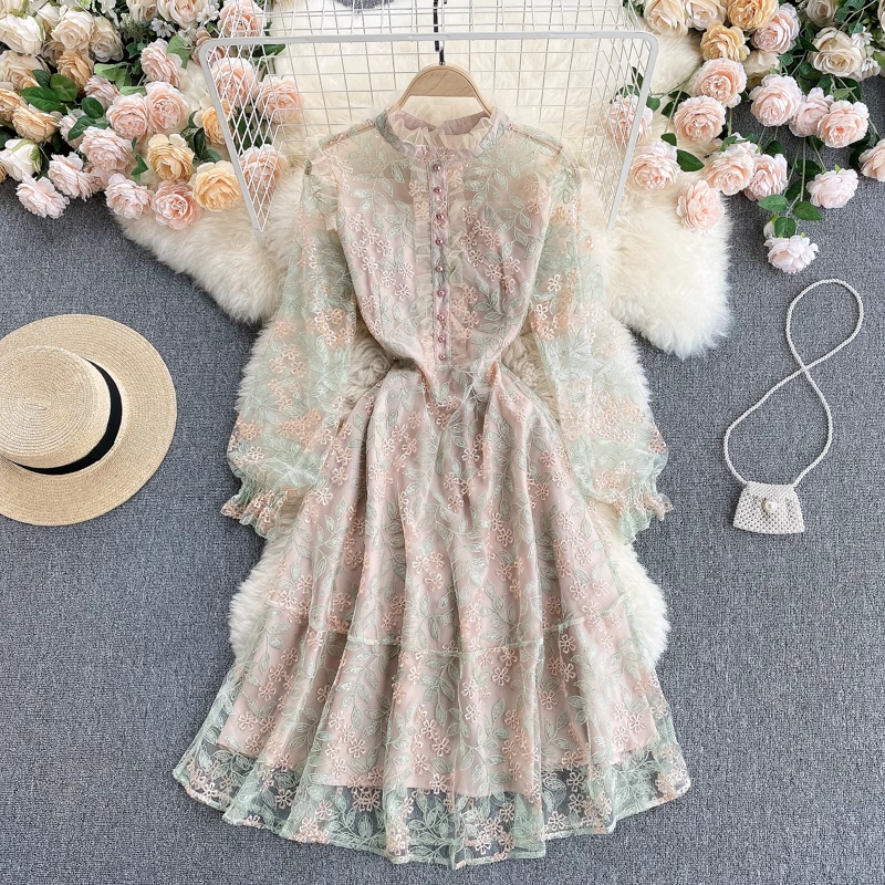 Fairy Sweet Girls Embroidered Lace Dress - Spring Floral Skirt for Toddler & Kids | Perfect for Easter, Birthday Parties & Photo Shoots