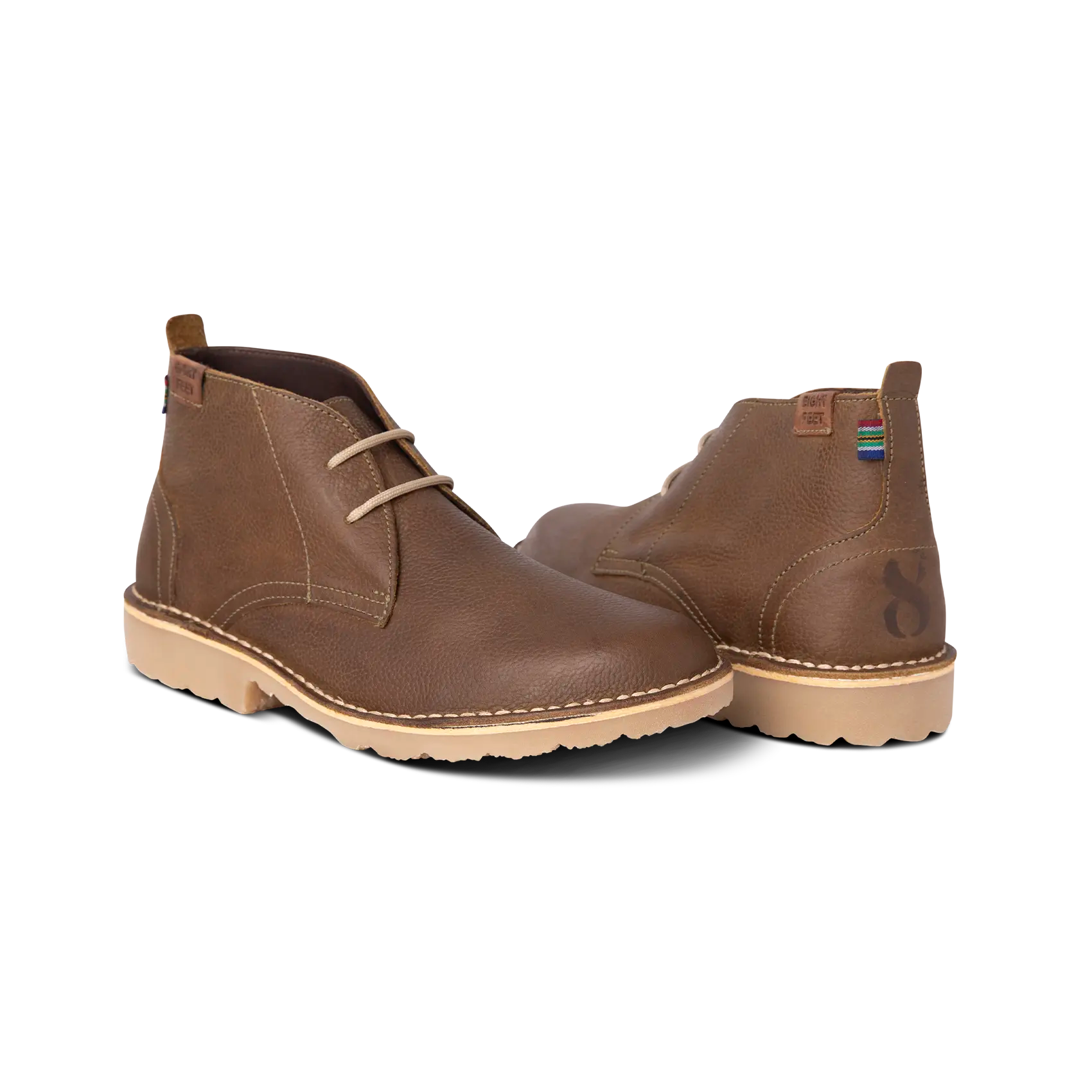 Eight Feet Veldskoen Shoes - Comfortable Leather Boots with Natural Sole for Men & Women | Perfect for Outdoor Adventures, Hiking, and Casual Wear
