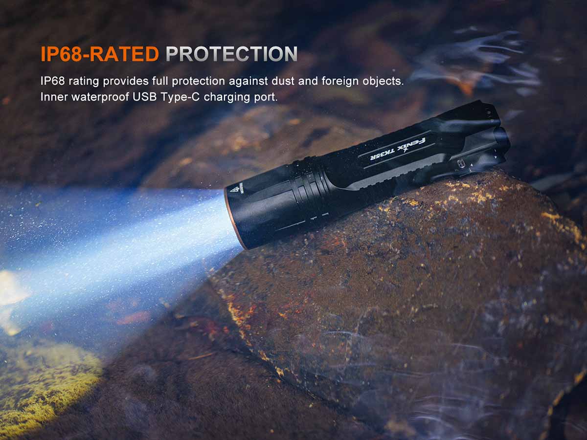 Fenix TK35R Rechargeable Flashlight 2000 Lumens, USB-C LED Tactical Flashlight for Camping, Hiking, Emergency & Outdoor Adventures