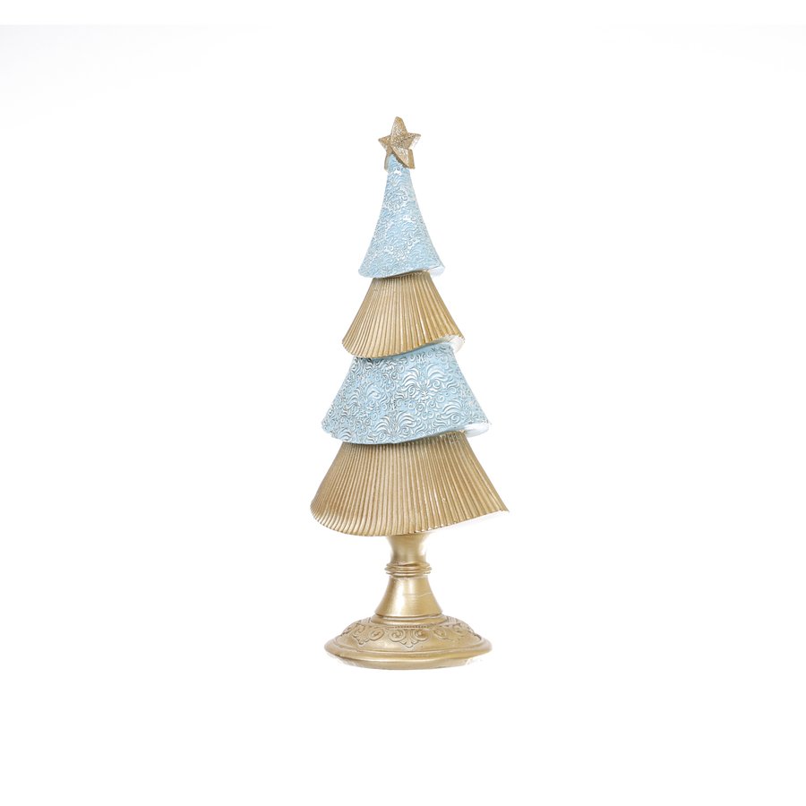 HARMONIER HAR 32H Blue Desktop Christmas Tree (380g) - Perfect for Office, Home, and Holiday Decorations