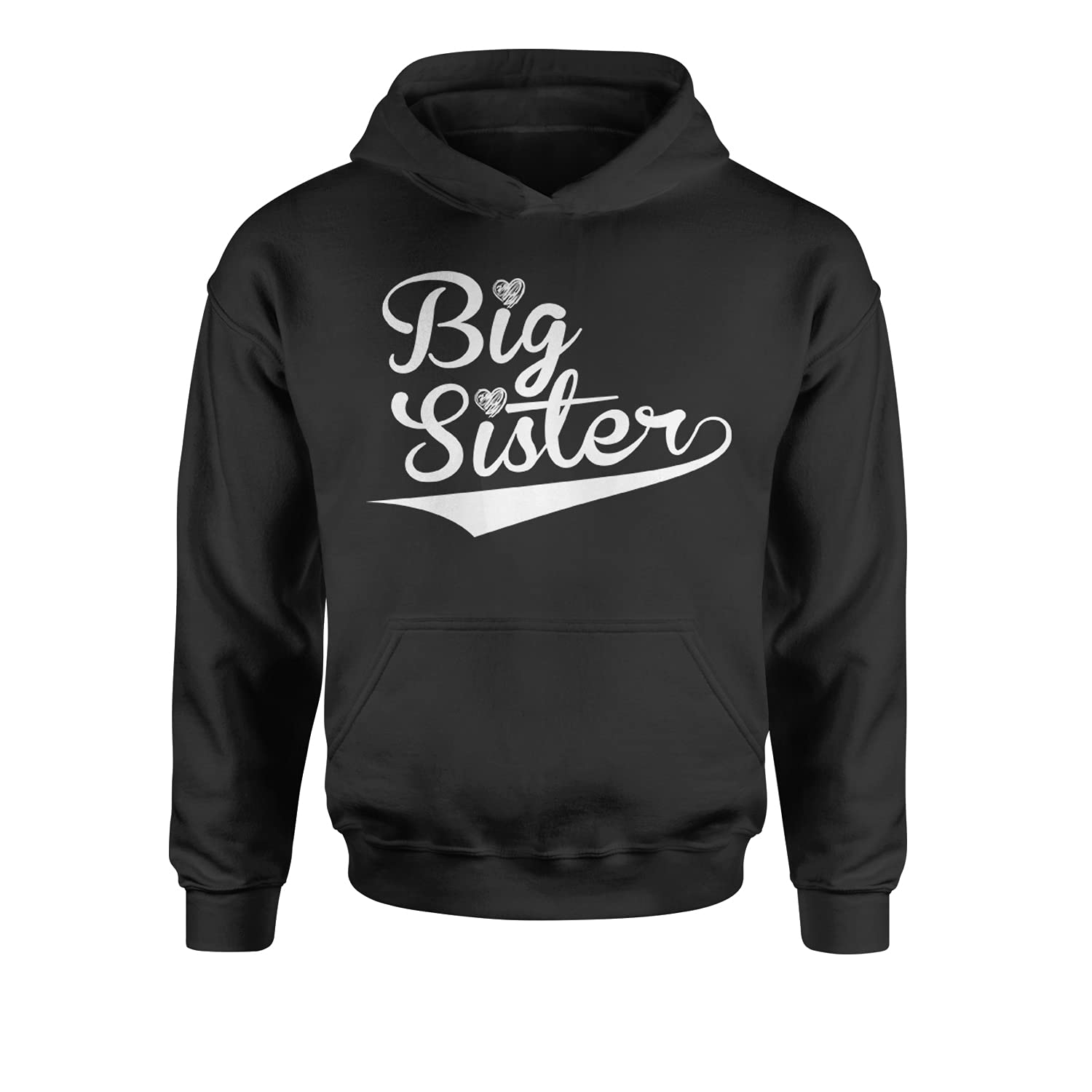 Big Sister Hoodie for Kids - Soft & Comfortable Youth-Sized Sibling Sweatshirt | Perfect for Family Matching Outfits, Birthday Gifts & Sibling Bonding