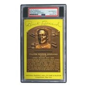 Buck Leonard Autographed 4x6 Homestead Grays HOF Plaque Card - PSA/DNA Certified 85025784 - Perfect for Baseball Memorabilia Collectors & Sports Fans Display