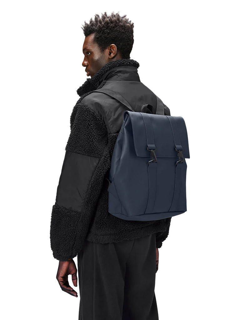 Rains MSN Waterproof Backpack in Navy - Stylish & Durable for Commuting, Travel & Outdoor Adventures