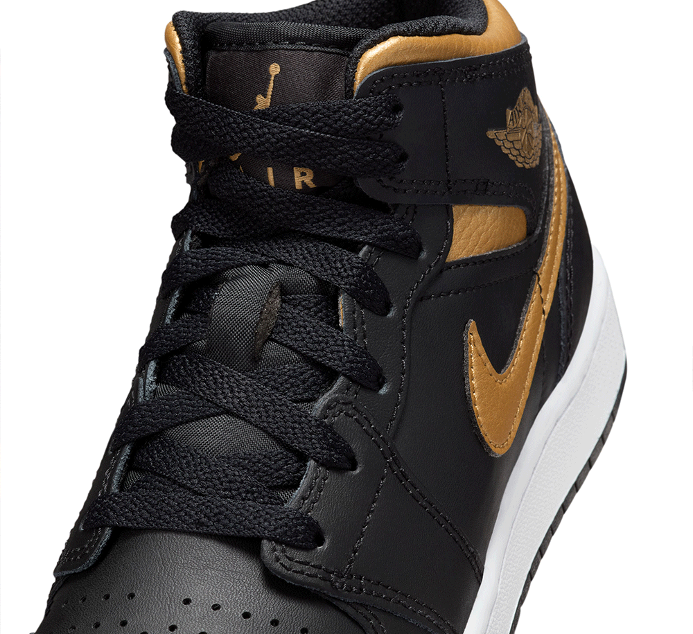 Air Jordan 1 Mid GS Basketball Shoes for Kids - Retro Style Sneakers for School, Sports & Casual Wear