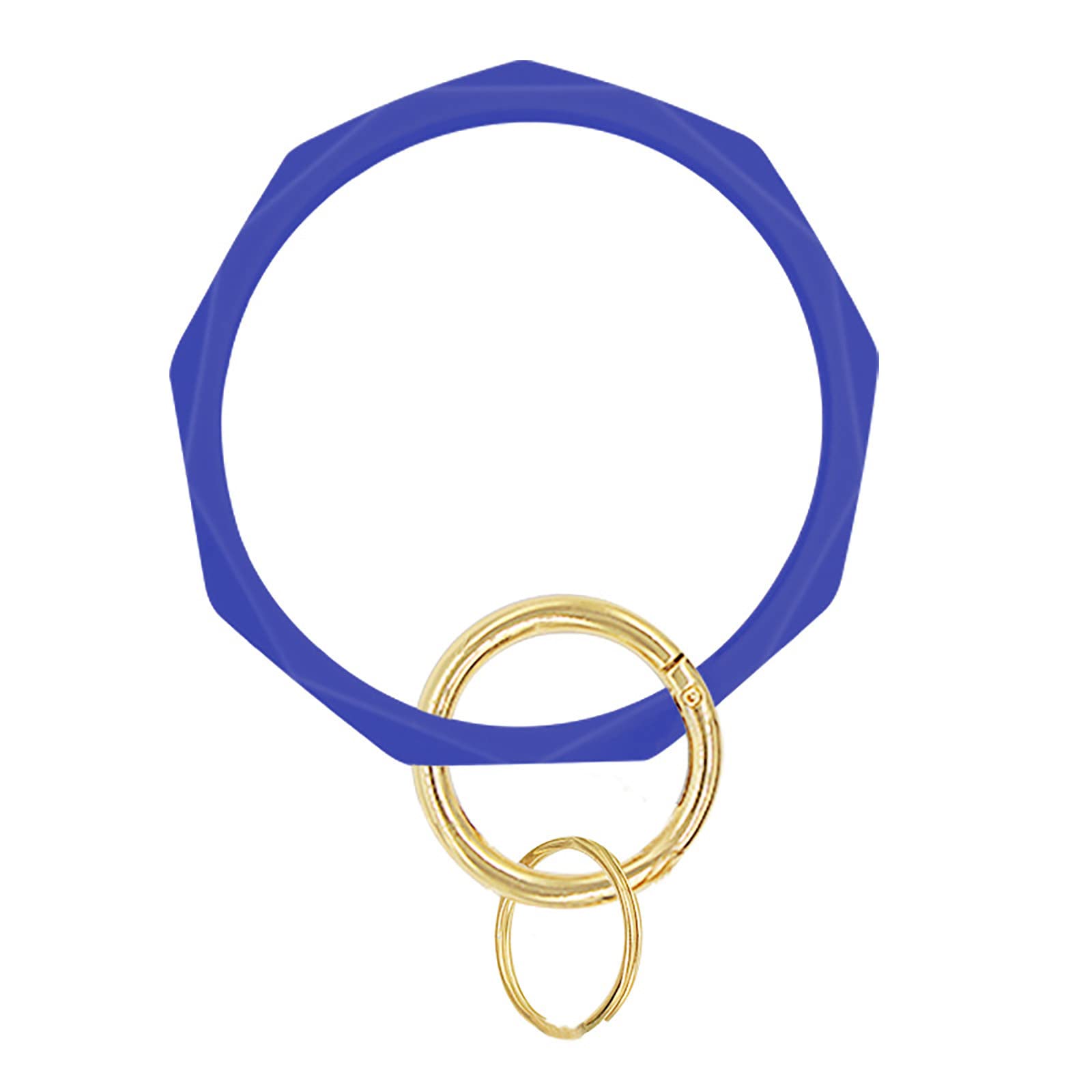 Cute Silicone Keychain Bracelet - Flexible Round Wristband Key Ring for Women & Men | Perfect for Key Organization, Gym, Travel & Everyday Use