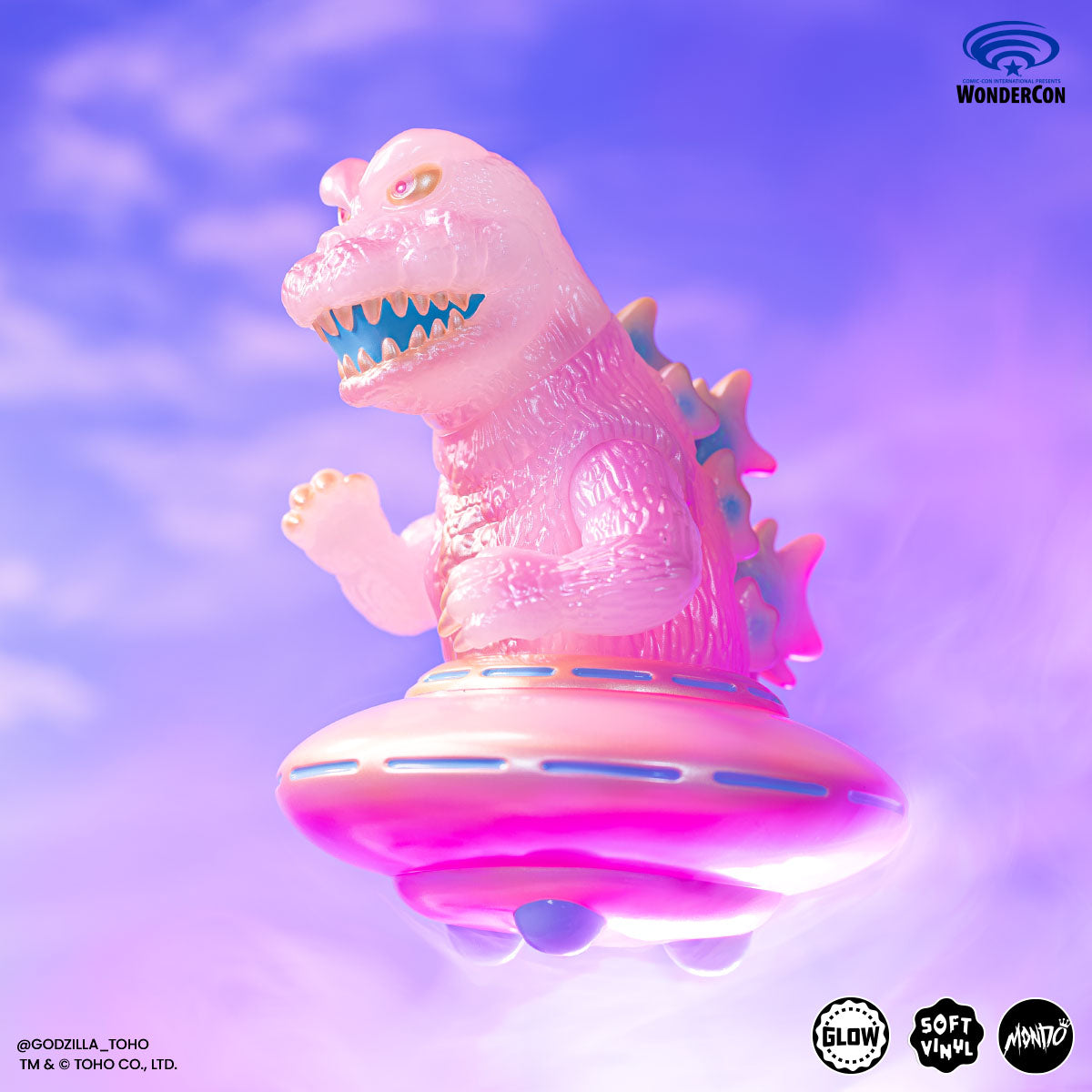Godzilla UFO Soft Vinyl Figure - Cherry Blossom Limited Edition Collectible Toy for Anime Fans | Perfect for Display, Gifts & Pop Culture Collections