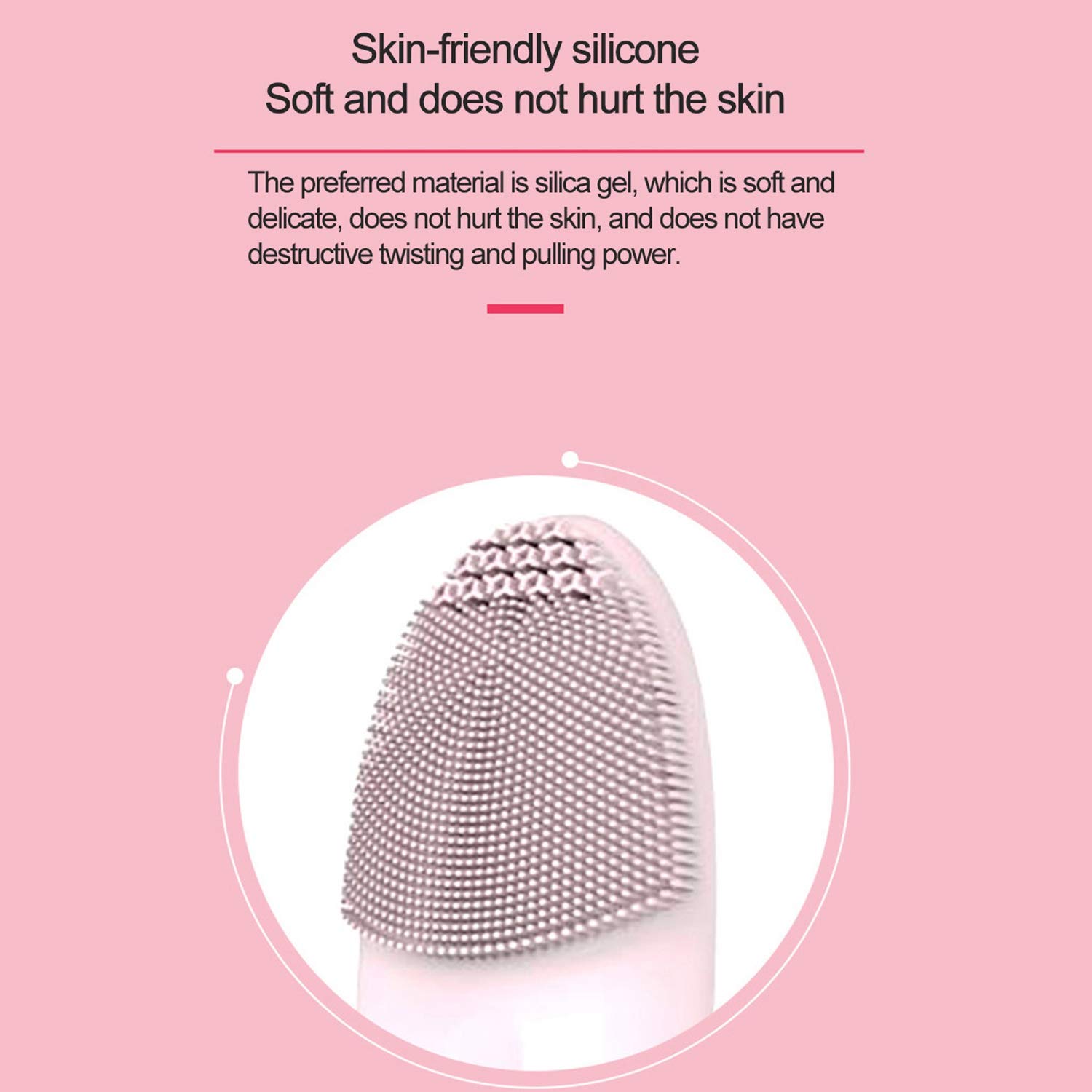 LEYTON Mini Electric Cleansing Brush - Silicone Sonic Facial Cleanser for Deep Pore Cleaning & Skin Massage | Perfect for Daily Skincare Routine & Travel