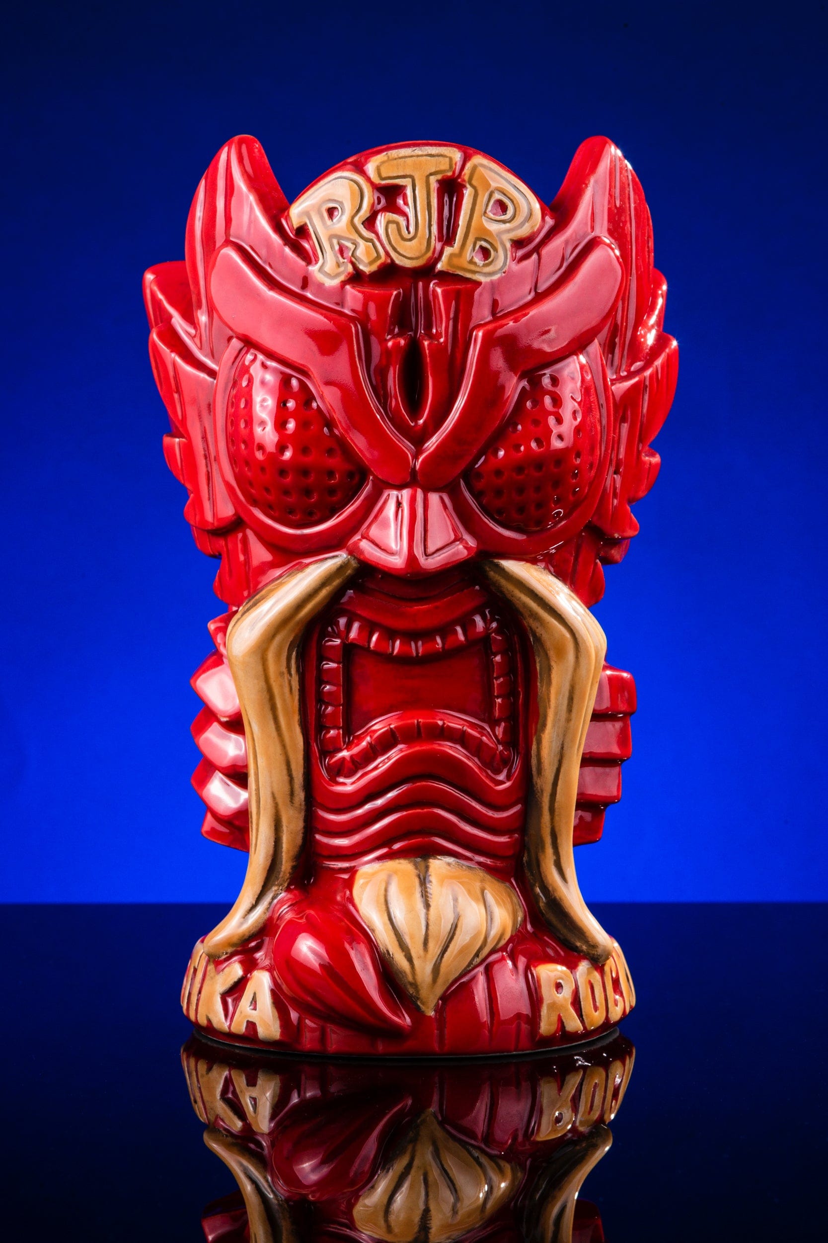 God Bird Man Tiki Mug - Handcrafted Ceramic Tropical Cocktail Cup for Exotic Drinks | Perfect for Luau Parties, Beach Bars & Tiki-Themed Decor