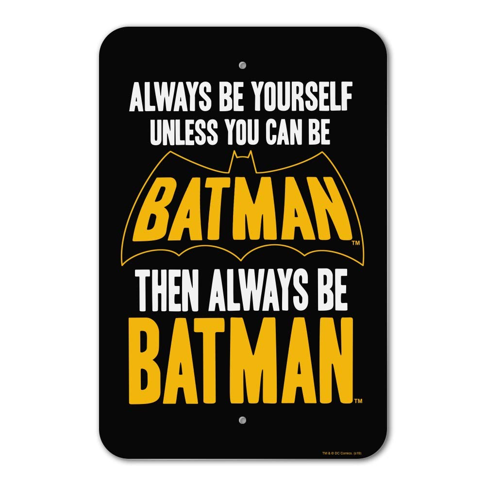 Batman Wall Art Sign - Premium Superhero Decor for Home, Office & Business - Perfect for Superhero Fans & Batman Collectors