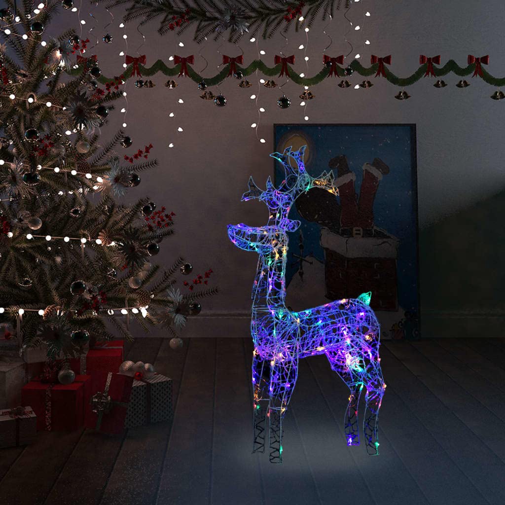 90 LED Acrylic Reindeer Christmas Decoration - 23.6