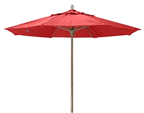 China Red with Champagne Bronze Pole