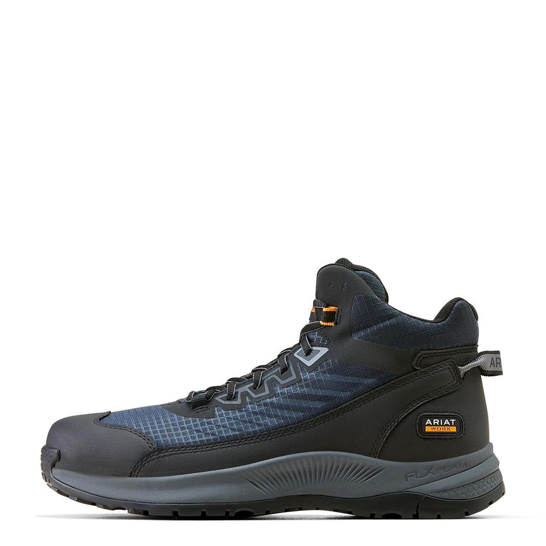 Outpace Shift Composite Toe Mid Work Shoe Dark Shadow - Safety Work Boots for Men, Lightweight & Comfortable for Construction, Warehouse & Outdoor Jobs