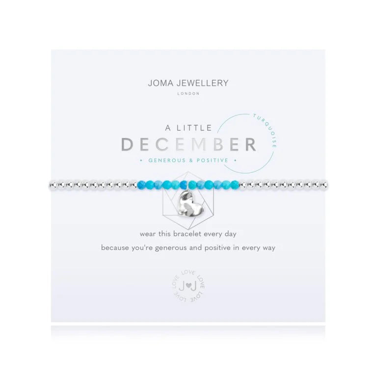 Joma Jewelry December Birthstone Bracelet - Sterling Silver Dainty Charm Bracelet for Women, Perfect Gift for Christmas, Birthday & Anniversary