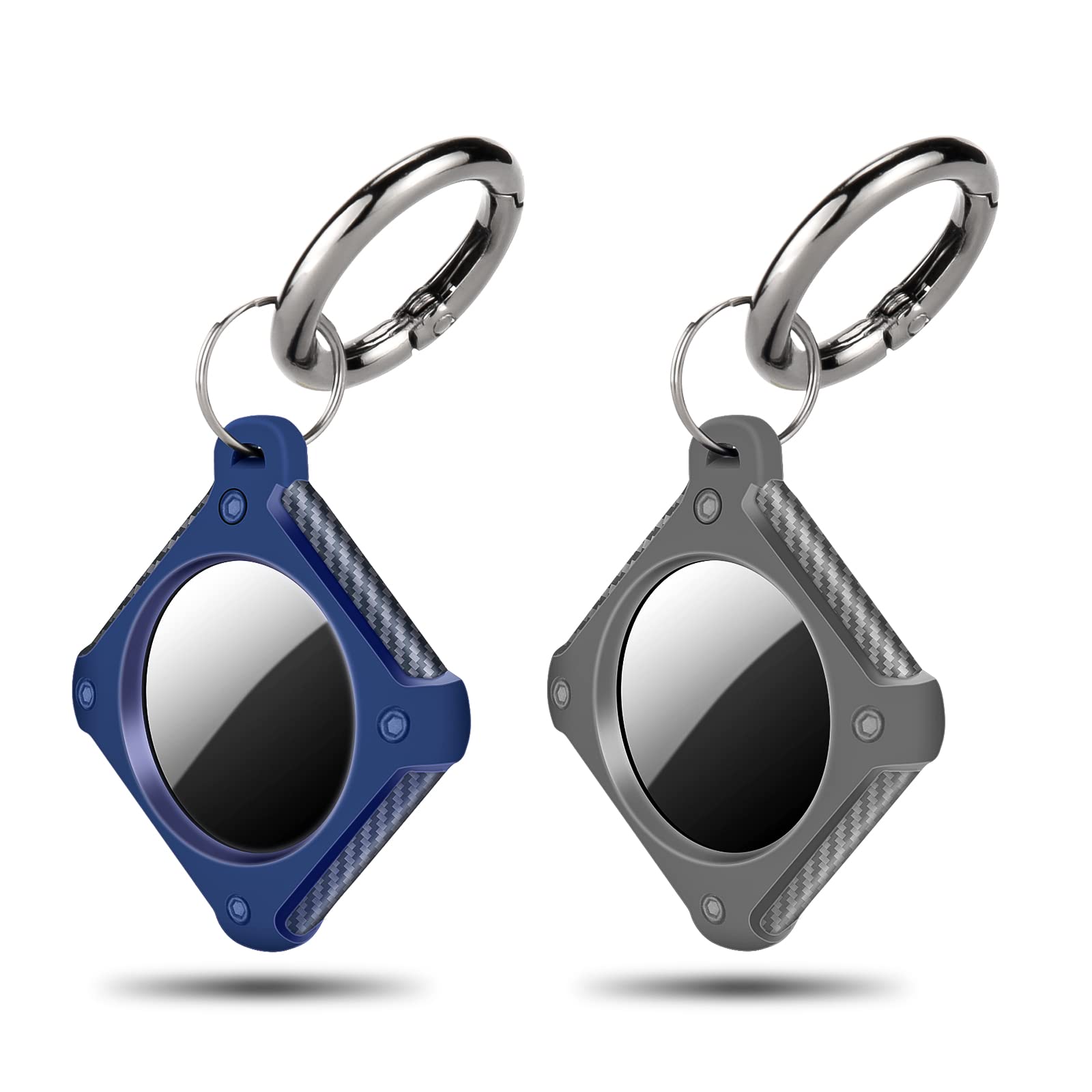Apple AirTag Case - Durable Protective Cover with Keychain for AirTag Tracker | Anti-Lost Locator for Keys, Backpacks, Pets (Dogs/Cats), Kids & Elderly | Perfect for Travel, Hiking & Daily Use