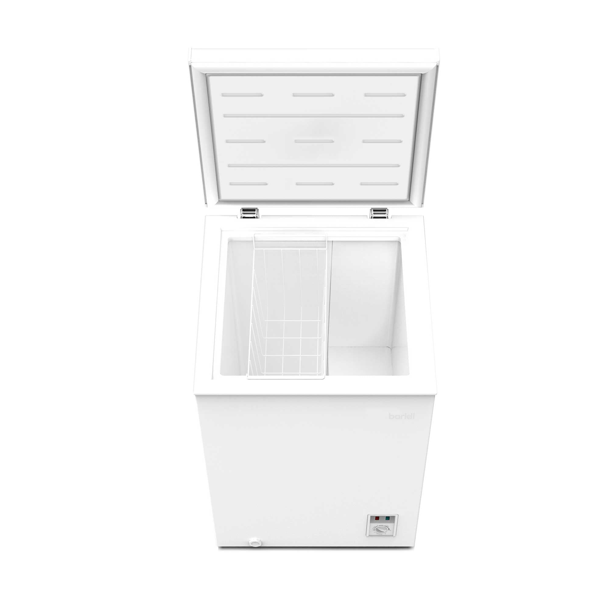 Baridi 99L Freestanding Chest Freezer - Adjustable Thermostat, White (DH116) | Perfect for Garage, Basement & Outdoor Use - Ideal for Bulk Food Storage & Meal Prep
