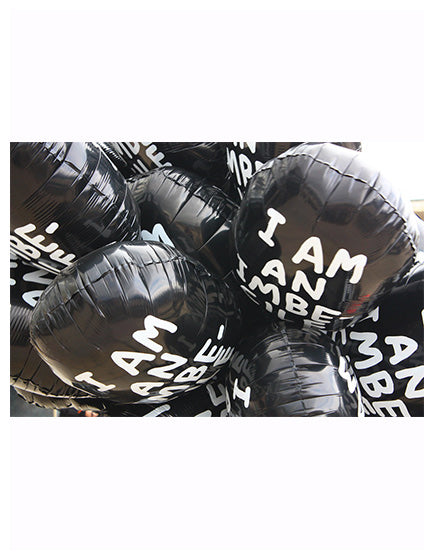 DAVID SHRIGLEY 'I AM AN IMBECILE' Balloon - Funny Inflatable Novelty Gift for Parties, Art Lovers & Home Decor