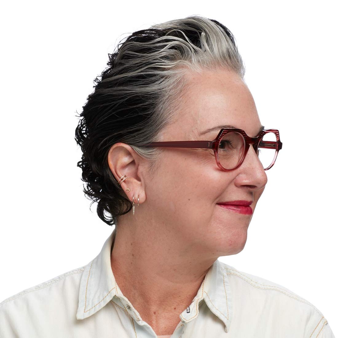 eyebobs Heda Letus Unisex Premium Reading Glasses for Men and Women | Round Frame Blue Light Blocking Computer Glasses | Perfect for Office, Reading & Screen Time