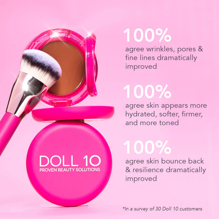 Doll 10 Peptide Bounce Balm Foundation - Hydrating & Smoothing Makeup for Flawless Coverage | Perfect for Daily Wear & Special Occasions
