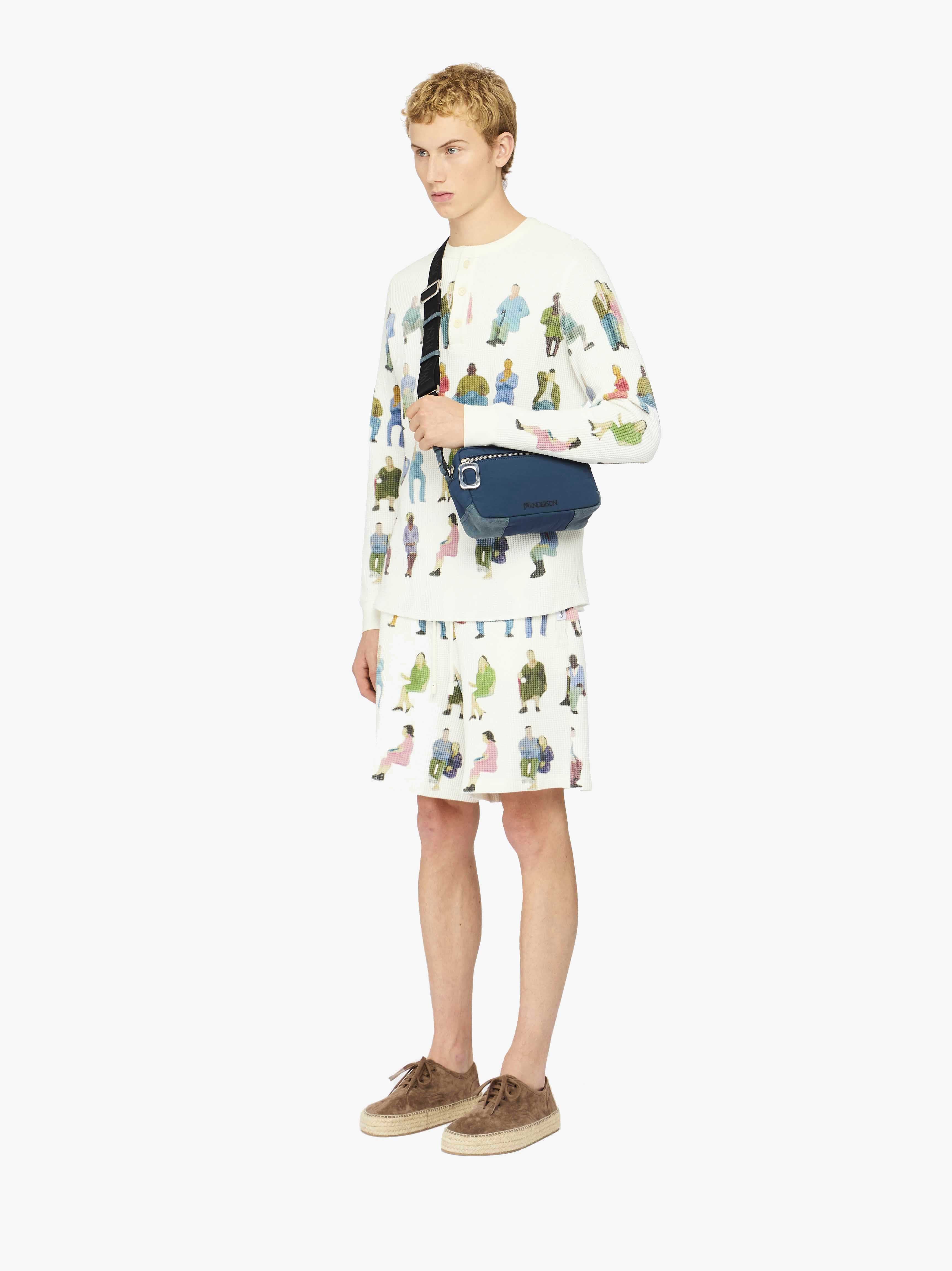 Printed Waffle Shorts for Women - Comfortable & Stylish Lounge Shorts - Perfect for Yoga, Sleepwear & Summer Outfits
