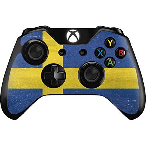 Skinit Sweden Flag Distressed Gaming Skin Decal for Xbox One Controller - Custom Protective Cover for Gamers | Perfect for Gaming Setups & Swedish Pride Decor