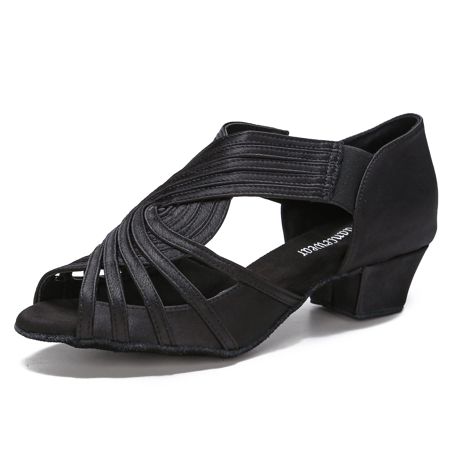 Women's Latin Dance Shoes for Salsa, Bachata & Swing - Comfortable Low Heel Ballroom Practice Shoes | Perfect for Social Dancing, Performances & Dance Classes