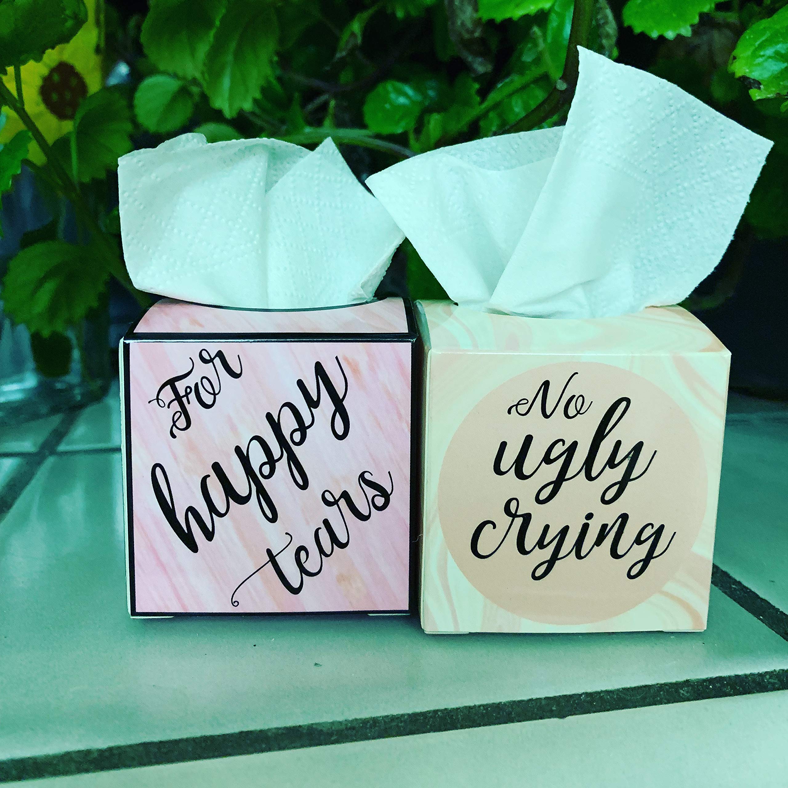 20 Pack Mini Tissue Boxes - Elegant Wedding Favors for Guests - Perfect for Weddings, Bridal Showers & Special Events