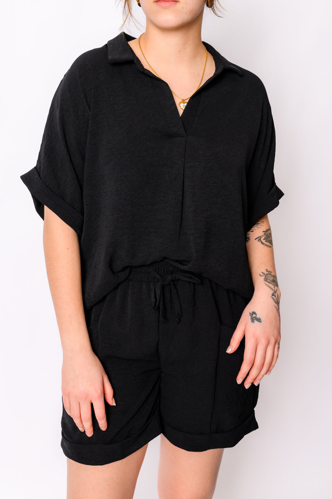 Because I Said So Black Dolman Sleeve T-Shirt - Casual Women's Top for Everyday Wear, Work & Weekend Outfits