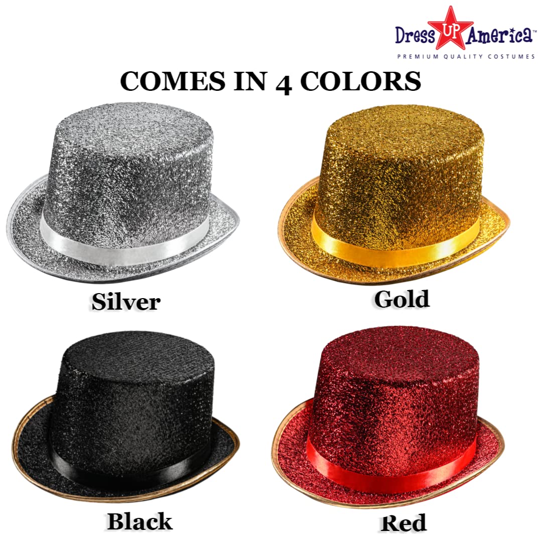Top Hats for Adults - Shiny Tuxedo Hat for Men & Women - Costume Magician Hat for Halloween, Cosplay & Formal Events | Dress Up America