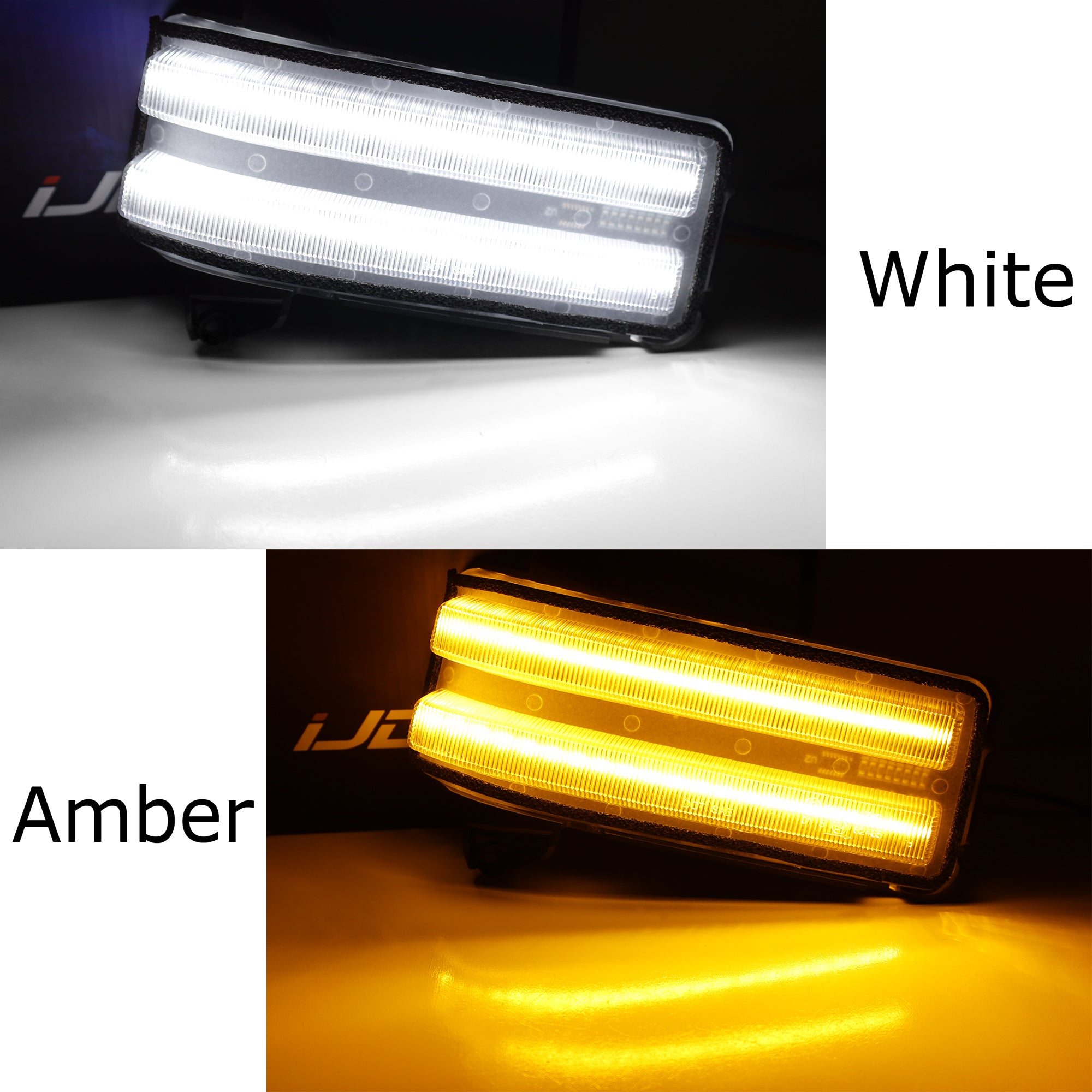 Clear Switchback/Sequential LED Side Mirror Lights for 2020+ Chevy GMC 2500 3500 HD Trucks - Smoked Lens Turn Signal Lights for Enhanced Visibility & Safety (Perfect for Night Driving & Off-Road Adventures)