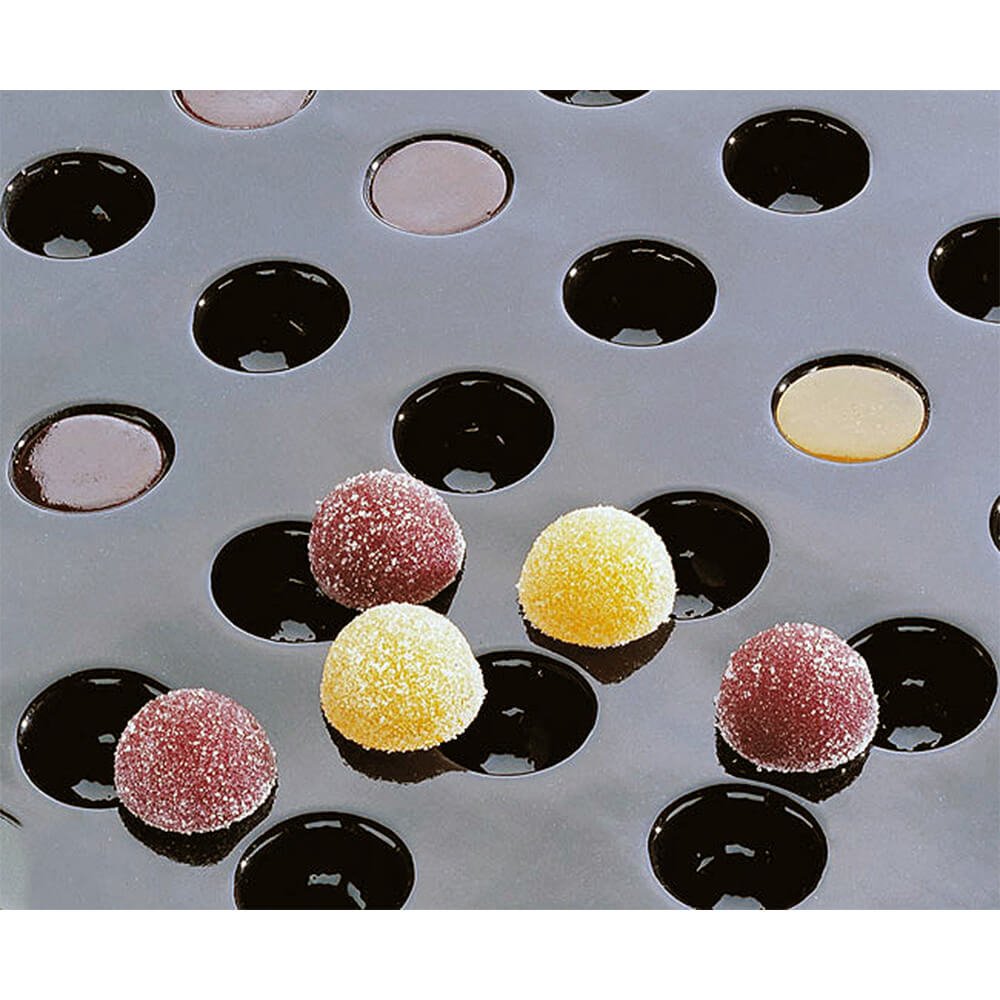 Matfer Bourgeat Silicone Flexipan Half Round Baking Molds - 28 Cups (336056) | Non-Stick Bakeware for Cakes, Muffins & Desserts | Perfect for Home Bakers & Professional Chefs